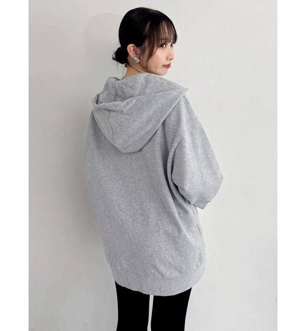 dazzlin「【吉田朱里】ストーンアートハーフジップフーディ」|パーカー|