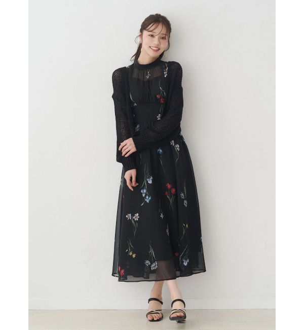 MERCURYDUO「透かし編みラメ混ボレロカーディガン」|カーディガン|