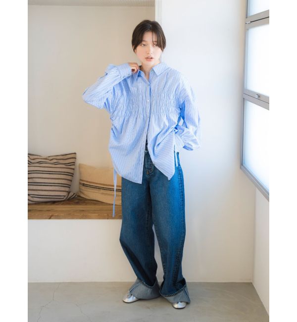 Ungrid「ロールアップルーズデニム」|デニム|