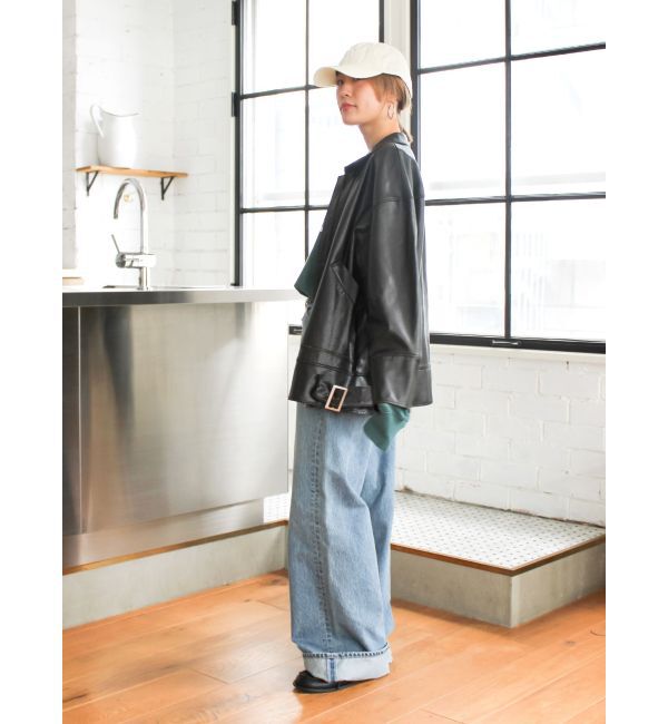 Ungrid「ロールアップルーズデニム」|デニム|