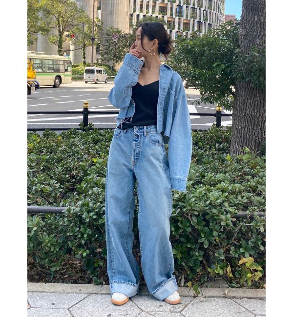 Ungrid「ロールアップルーズデニム」|デニム|