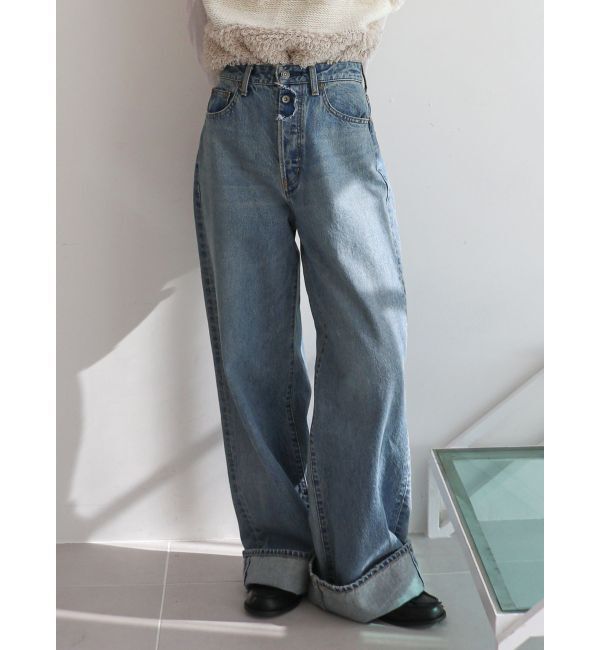 Ungrid「ロールアップルーズデニム」|デニム|