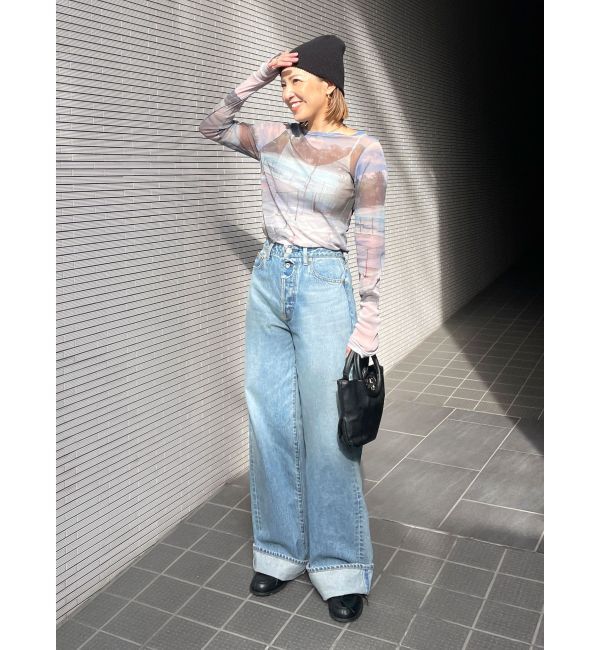 Ungrid「ロールアップルーズデニム」|デニム|