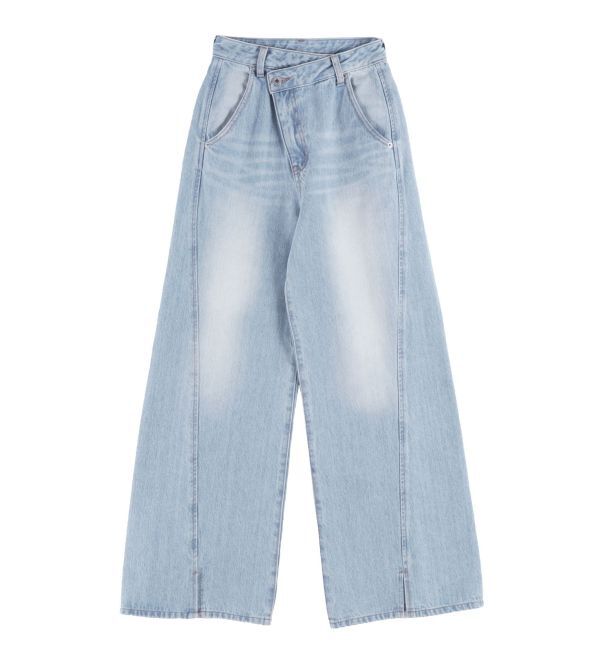 LAGUNAMOON「ワイドフレアデニムパンツ」|デニム|