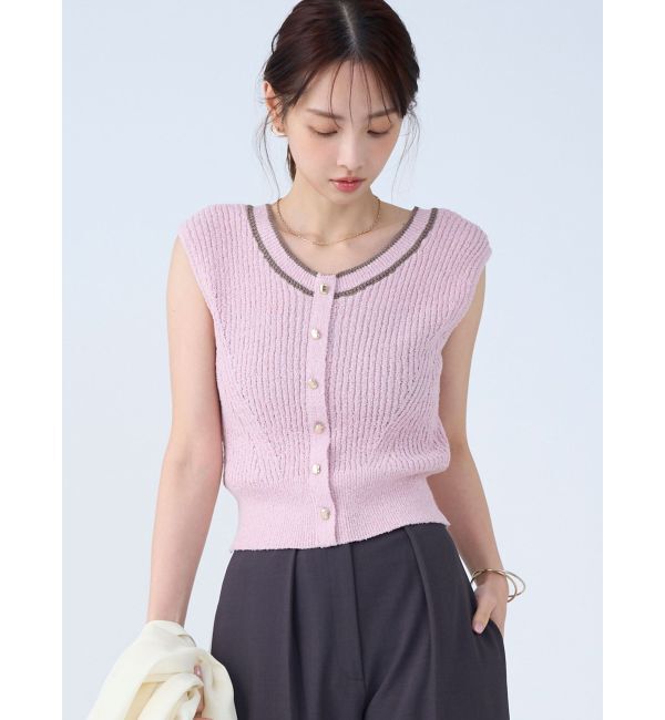 LAGUNAMOON「2WAYメランジベストニットプルオーバー」|ニット・セーター|