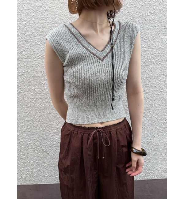 LAGUNAMOON「2WAYメランジベストニットプルオーバー」|ニット・セーター|