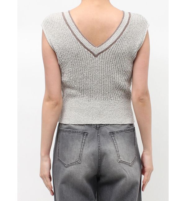 LAGUNAMOON「2WAYメランジベストニットプルオーバー」|ニット・セーター|