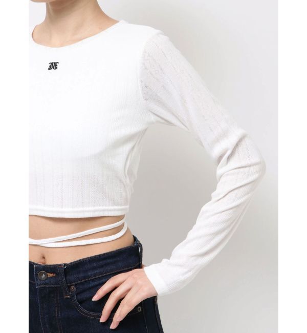 jouetie「バックオープンロゴトップス」|Tシャツ・カットソー|