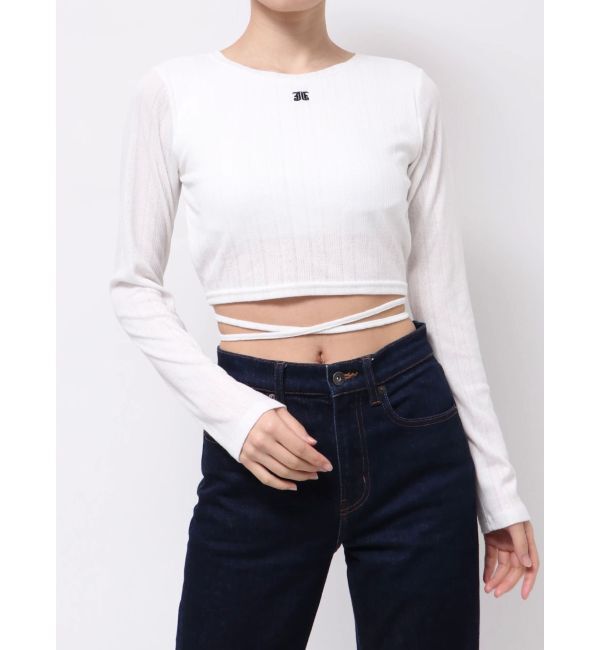 jouetie「バックオープンロゴトップス」|Tシャツ・カットソー|