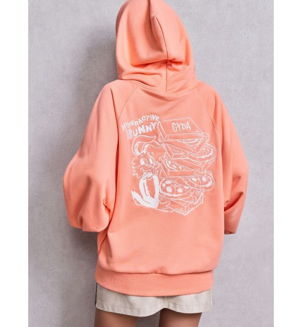 GYDA「HYPERACTIVE BUNNYスウェットパーカー」|パーカー|オレンジ