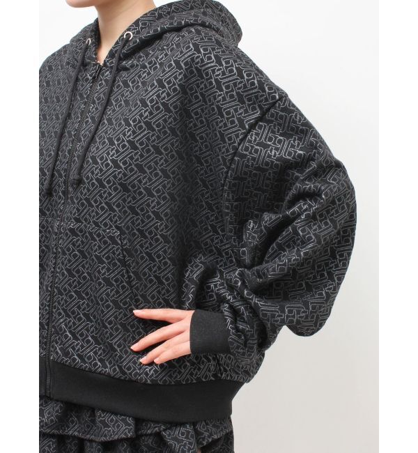 GYDA「GG chain glitter print BIGパーカー」|パーカー|