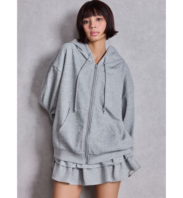 GYDA「GG chain glitter print BIGパーカー」|パーカー|