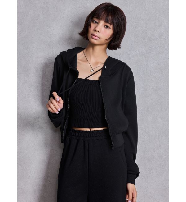 GYDA「NEW GYDA Shortラメパーカー」|パーカー|