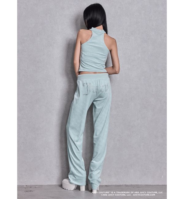 GYDA「GYDA&times;Juicy Couture GG JC Emboss Big Bling Velour Track Pants」|その他|