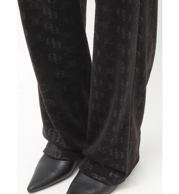 GYDA「GYDA&times;Juicy Couture GG JC Emboss Big Bling Velour Track Pants」|その他|