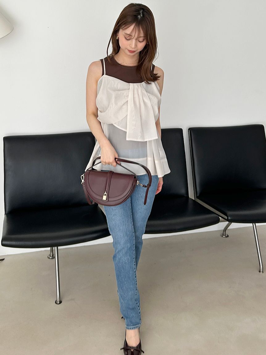 SNIDEL「【STYLEUPPANTS】ハイウエストストレート」|チノ|