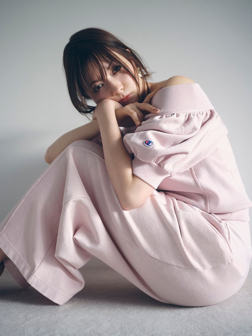 FRAY I.D「【FRAY I.D｜Champion】リバースウィーブタックワイドパンツ」|チノ|