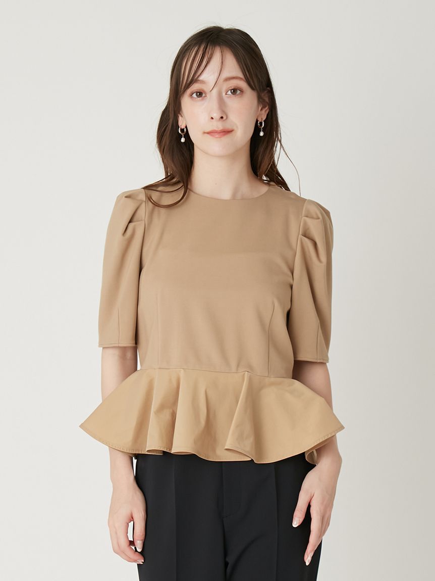 FRAY I.D「ドッキングペプラムカットソー」|Tシャツ・カットソー|