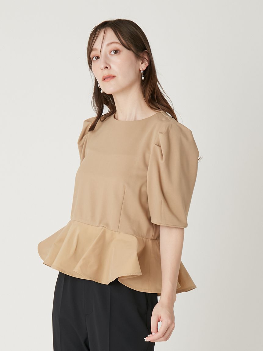 FRAY I.D「ドッキングペプラムカットソー」|Tシャツ・カットソー|