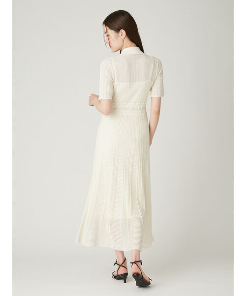 FRAY I.D「アイレットレースニットワンピース」|ワンピース|