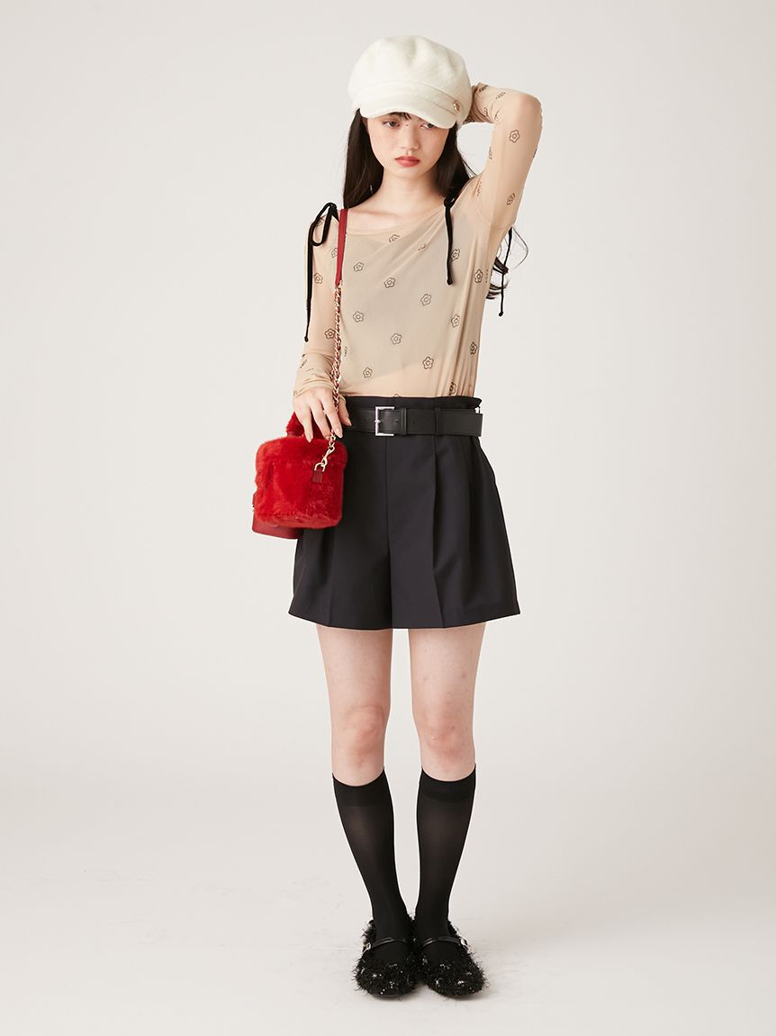 LILY BROWN「【LILY BROWN&times;MARY QUANT】デイジー柄シアーチュールトップス」|Tシャツ・カットソー|