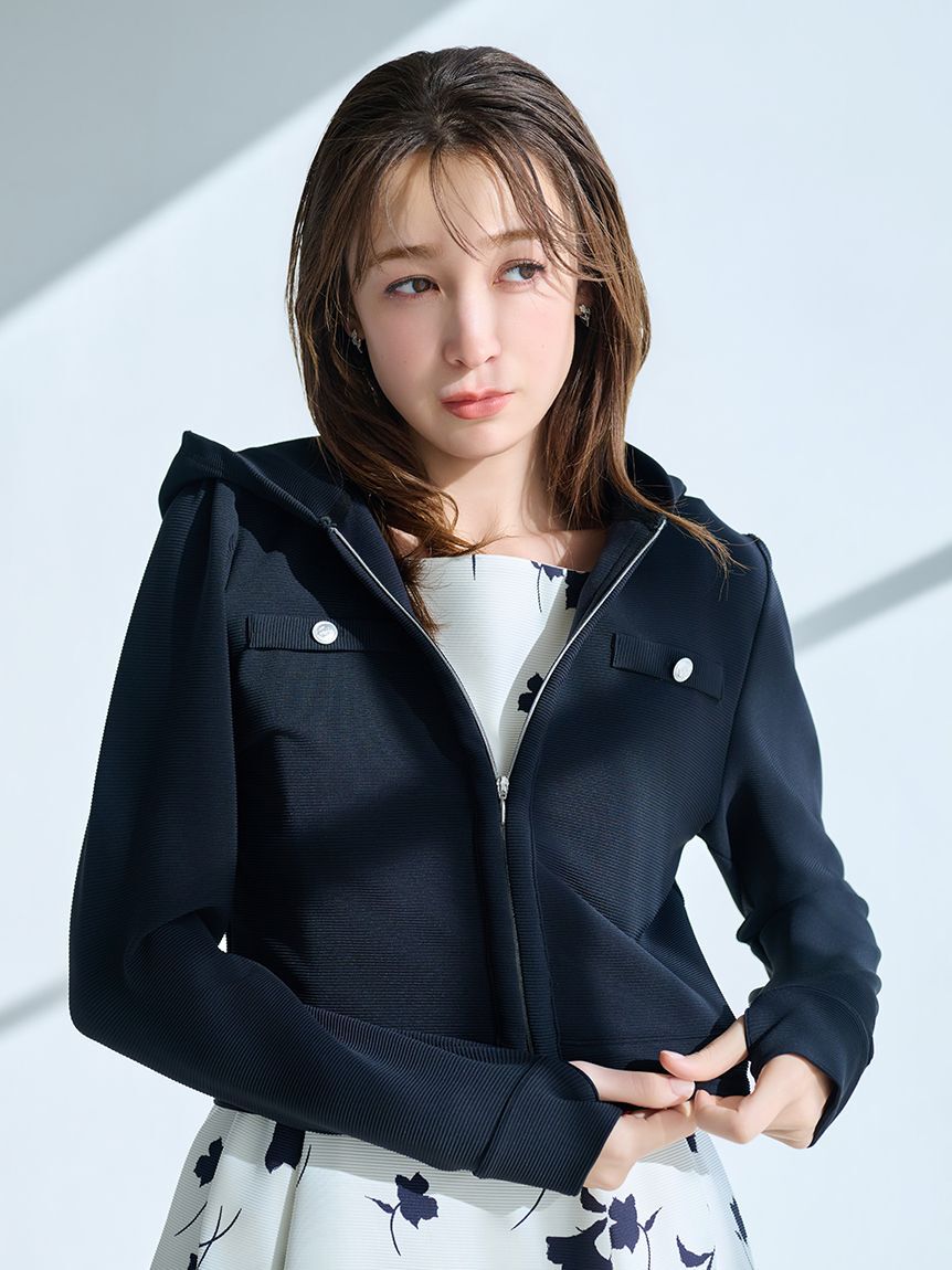 CELFORD「【水陸両用可】ラッシュガードポケットフーディー」|パーカー|BLK