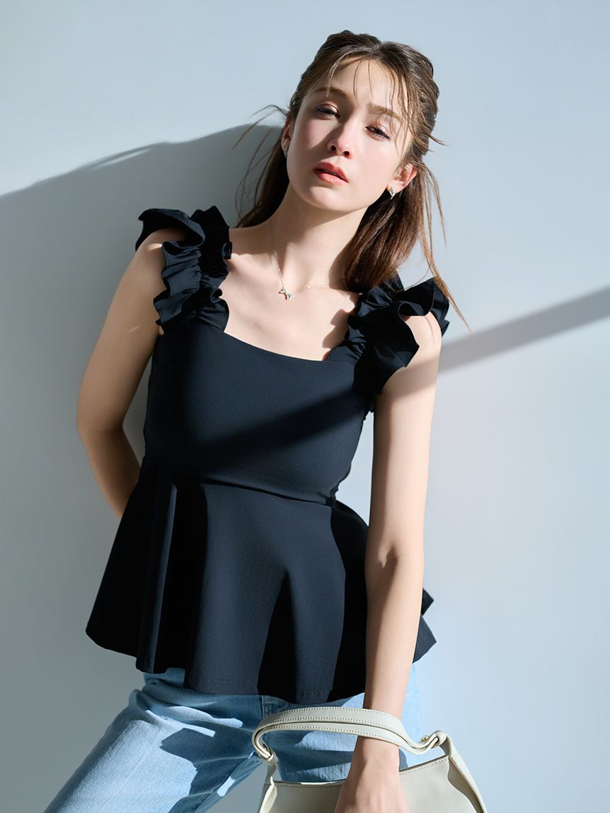 CELFORD「【水陸両用可】カップインチュニック」|チュニック|BLK