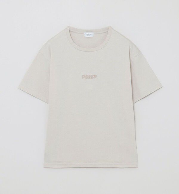 MACKINTOSH PHILOSOPHY「刺しゅうロゴTシャツ」|Tシャツ・カットソー|ベージュ