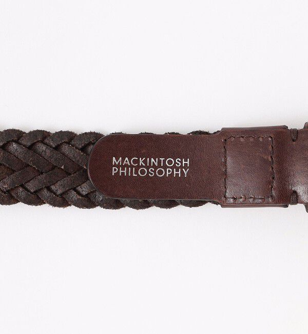 MACKINTOSH PHILOSOPHY「オイルレザーメッシュ カジュアルベルト」|ベルト|