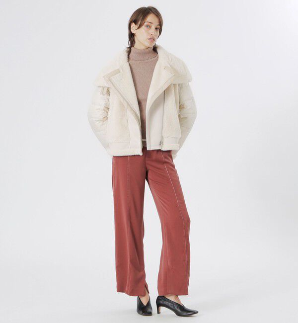  「ファーコンビライダースダウン」|ブルゾン・スタジャン|