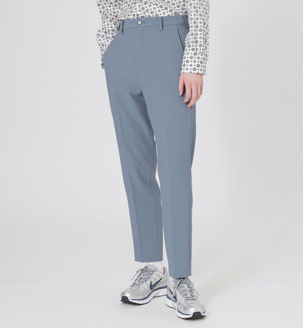  「カラージョーゼットスラックス」|スラックス|サックスブルー