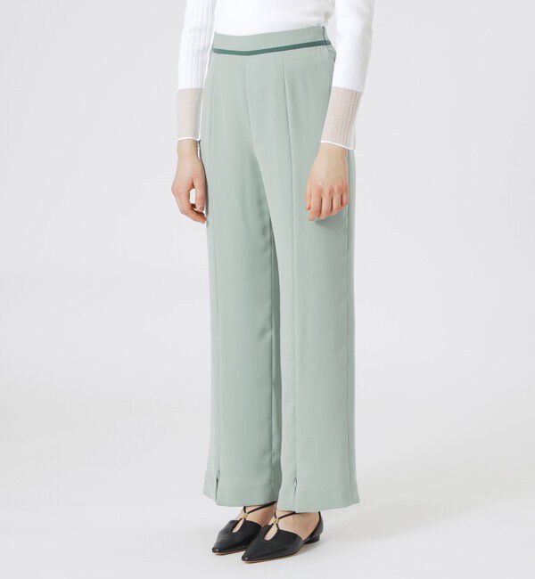  「【ドラマ着用商品】スリットスリムパンツ」|スラックス|