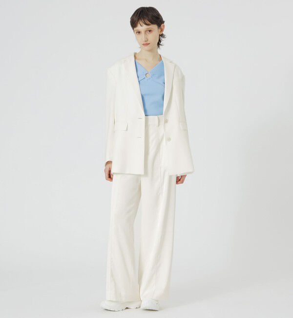  「【セットアップ対応】オックスリネーラジャケット」|テーラードジャケット|