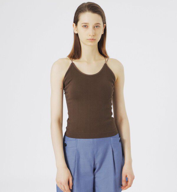  「スパゲッティショートキャミソール」|キャミソール|ブラウン
