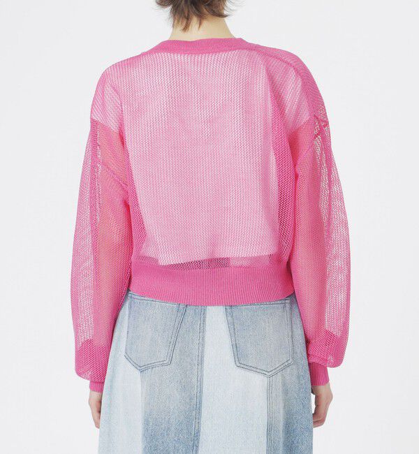  「【ドラマ着用商品】メッシュニットカーディガン」|ニット・セーター|