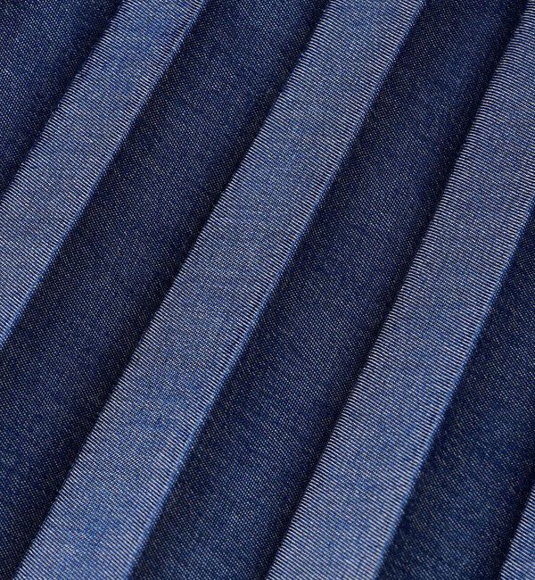  「デニムアシンメトリープリーツスカート」|スカート|