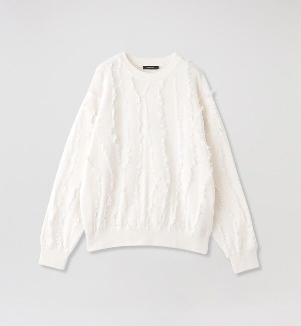  「バーティカルカットジャカードプルオーバー」|ニット・セーター|