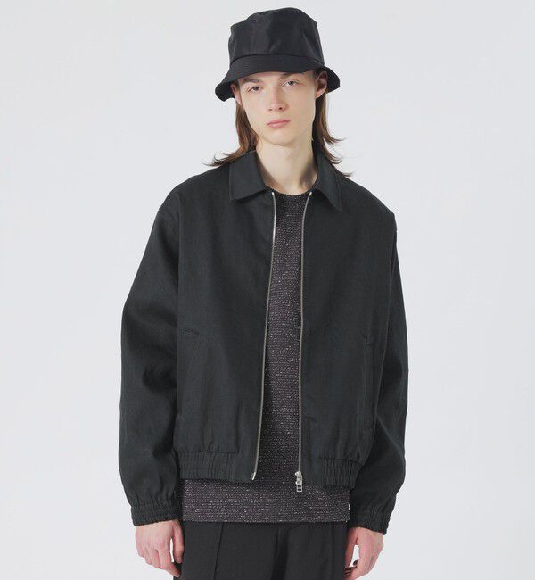  「リジットデニムブルゾン」|ブルゾン・スタジャン|ブラック
