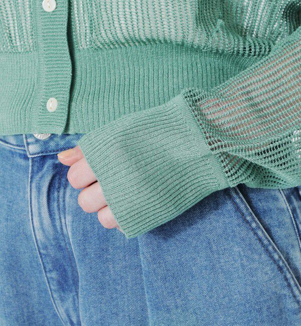  「メッシュニットカーディガン」|ニット・セーター|