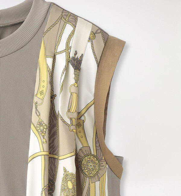  「スカーフサイドブロッキングワンピース」|ワンピース|