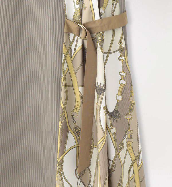  「スカーフサイドブロッキングワンピース」|ワンピース|