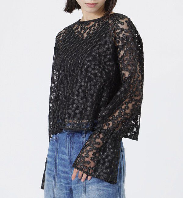  「フラワーチュールレースブラウス」|シャツ・ブラウス|