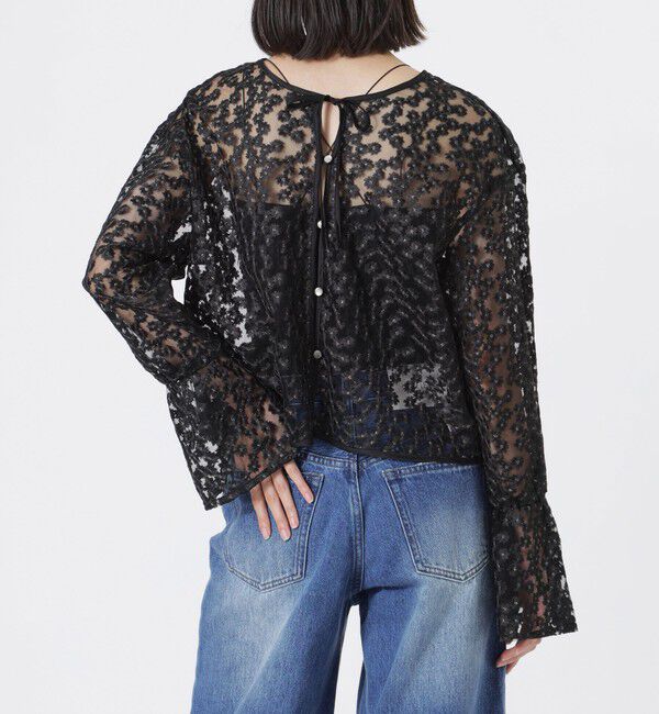  「フラワーチュールレースブラウス」|シャツ・ブラウス|