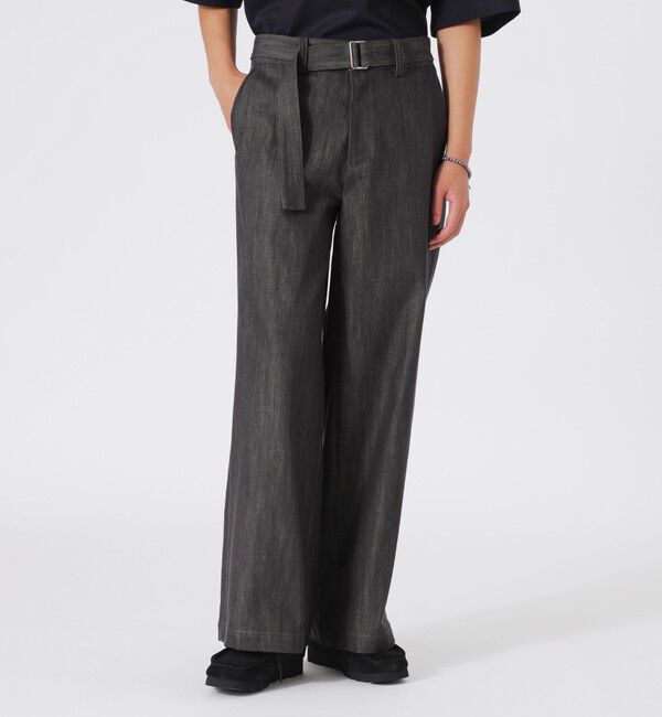  「ベルテッドバギーデニム」|デニム|