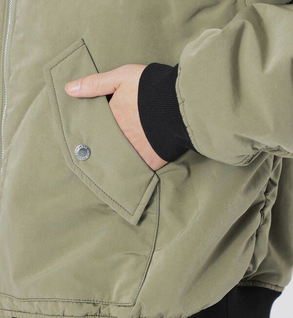  「ボアカラーフライトブルゾン」|ブルゾン・スタジャン|