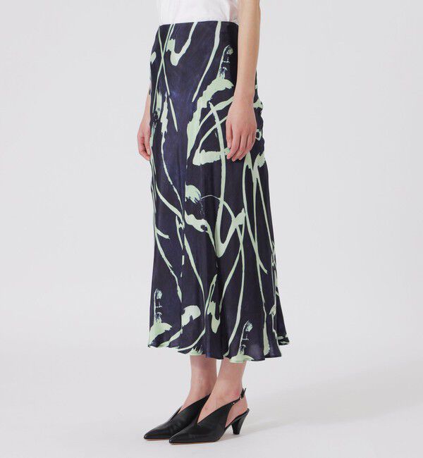  「ニュアンスパターンフレアスカート」|スカート|