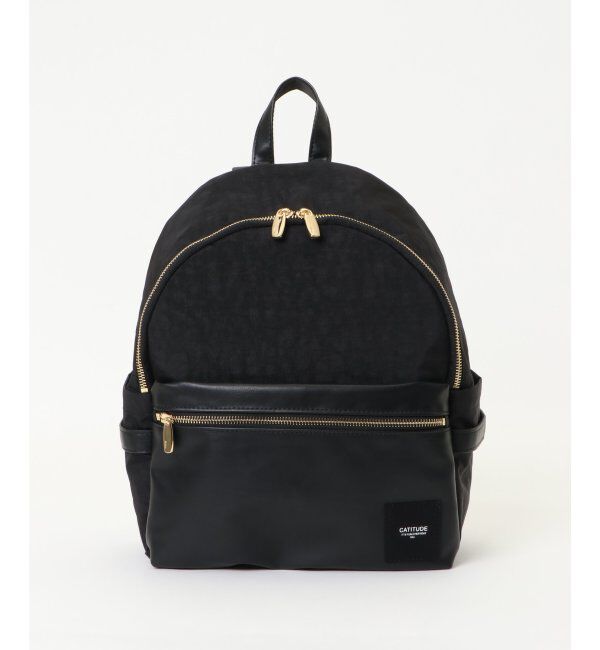 ikka「ポリナイロンｘＰＵミニリュック」|その他|ブラック