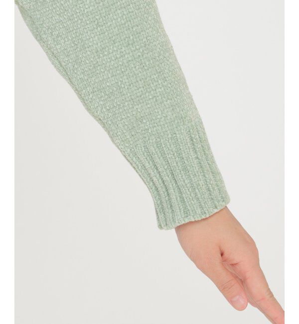 ikka「モールニット袖デザインプルオーバー」|プルオーバー|