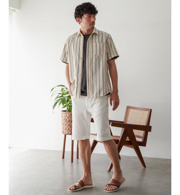 ikka「パナマレギュラーカラー半袖シャツ」|シャツ・ブラウス|