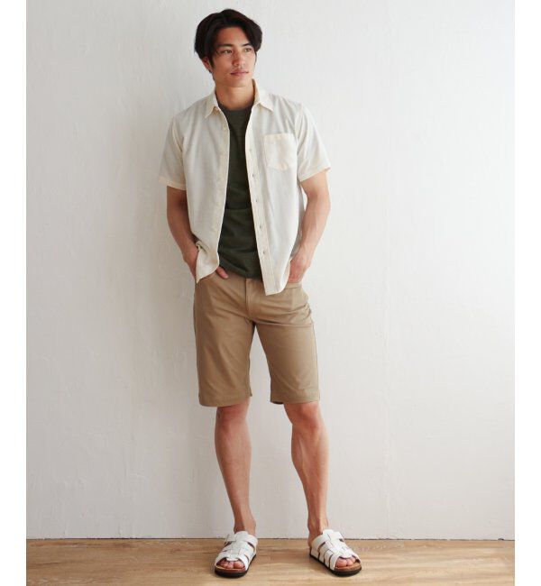 ikka「パナマレギュラーカラー半袖シャツ」|シャツ・ブラウス|